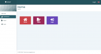 Home homepage snapshot
