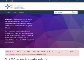 Home homepage snapshot